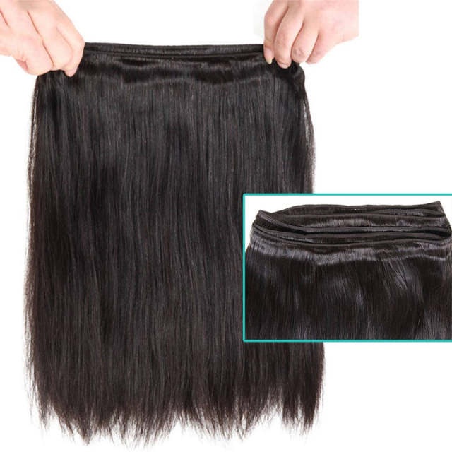 Donors Mink Straight Hair Bundle Human Hair Extension Natural Color