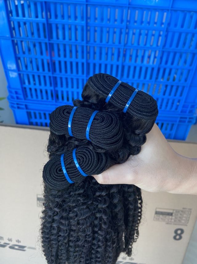 Donor Hairs Mink Hair A Kinky curly Virgin Hair Bundles