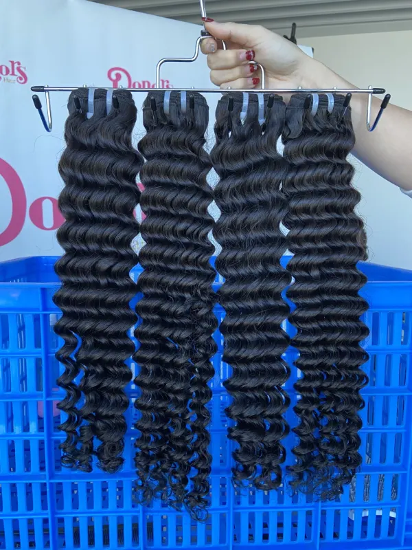 Donor Hairs Mink Hair A Deep wave Virgin Hair Bundles