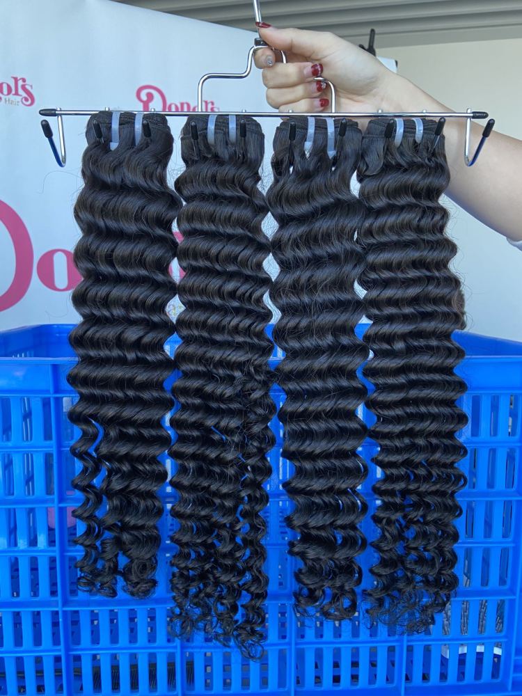 Donor Hairs Mink Hair A Deep wave Virgin Hair Bundles