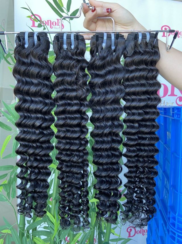 Donor Hairs Mink Hair A Deep wave Virgin Hair Bundles