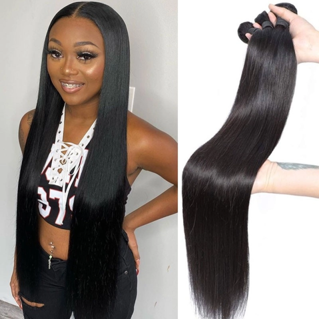 Donors Hair Natural colour Mink Straight Bundle Hair 100% Human Hair 