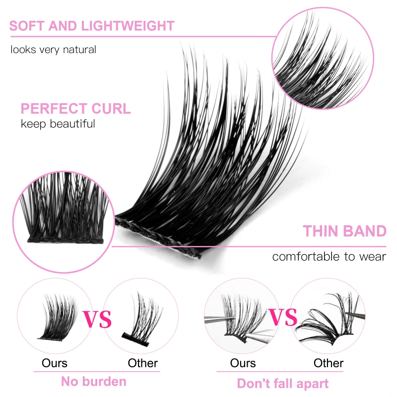 DIY Lash Extension Kit False eyelashset natural section DIY graftingeyelashes
