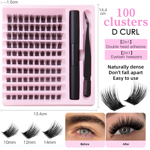 DIY Lash Extension Kit False eyelashset natural section DIY graftingeyelashes