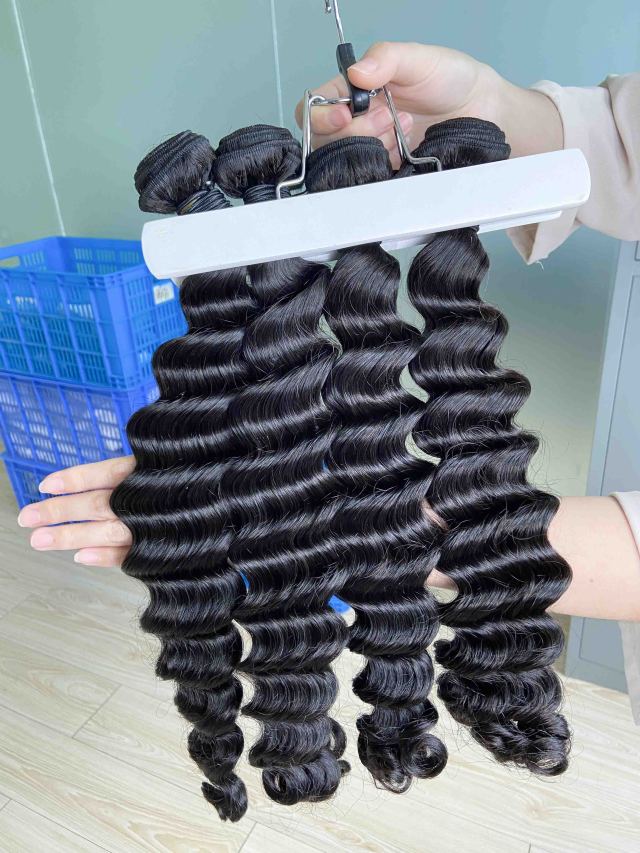 Donors Hair Natural colour Mink Loose Deep Wave 4 Bundles Deal Hair 100% Human Hair 