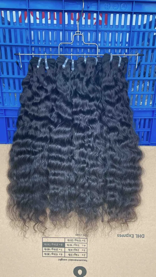 Donors Hair Raw Cambodian Wavy 4 Bundles Dale 100% Human Hair Natural Colour