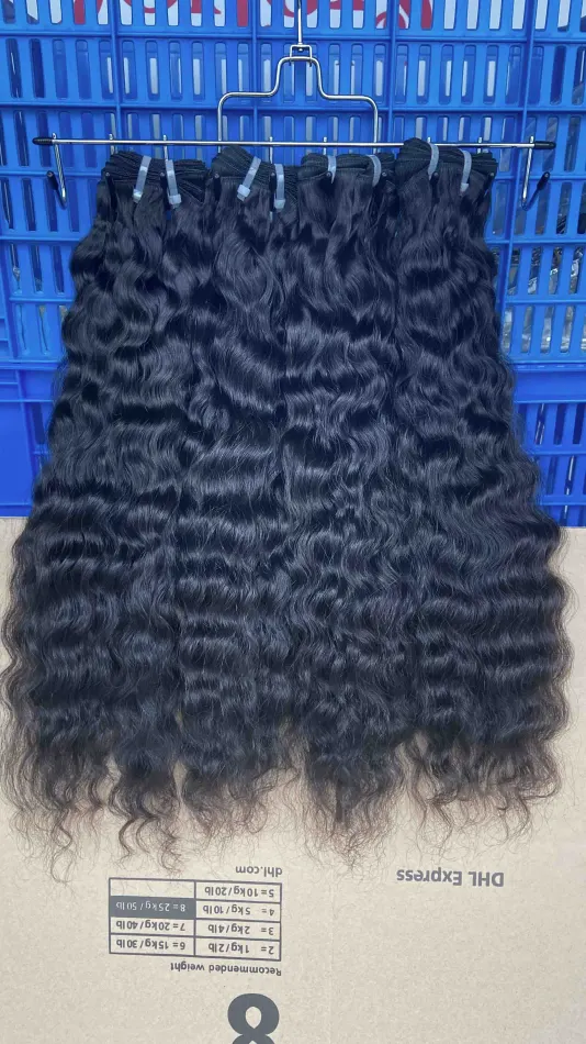 Donors Hair Raw Cambodian Wavy 3 Bundles Dale 100% Human Hair Natural Colour