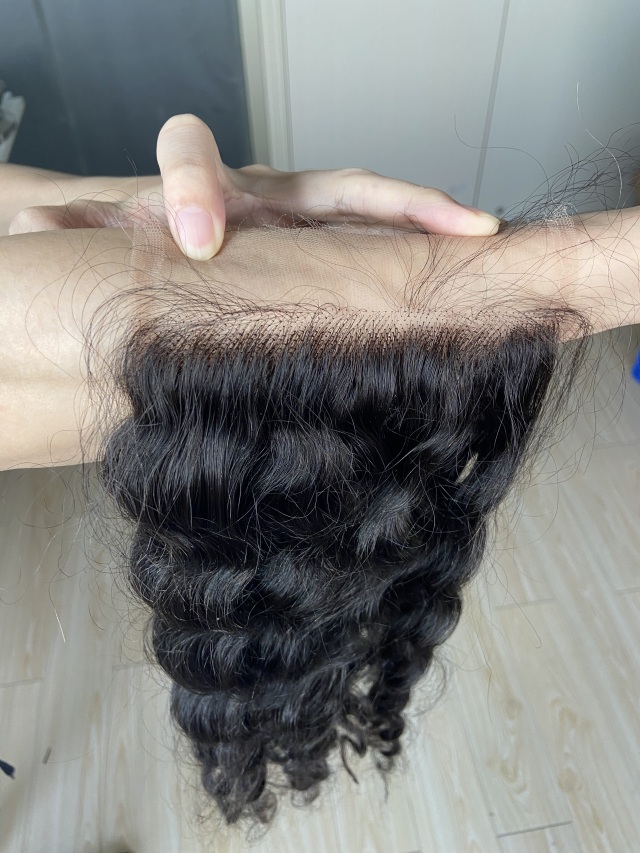 Donors Best Burmese Curly Raw Hair  with 4x4 HD Lace Closure