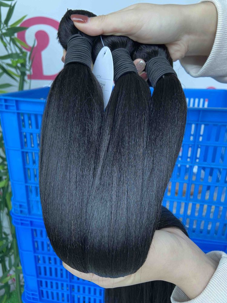 Donors Hair Natural colour Mink Yaki Straight 4 Bundles Deal Hair 100% Human Hair 