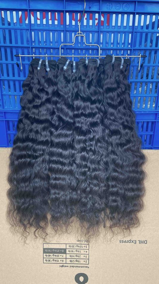 Donors Hair Raw Cambodian Wavy 3 Bundles Dale 100% Human Hair Natural Colour