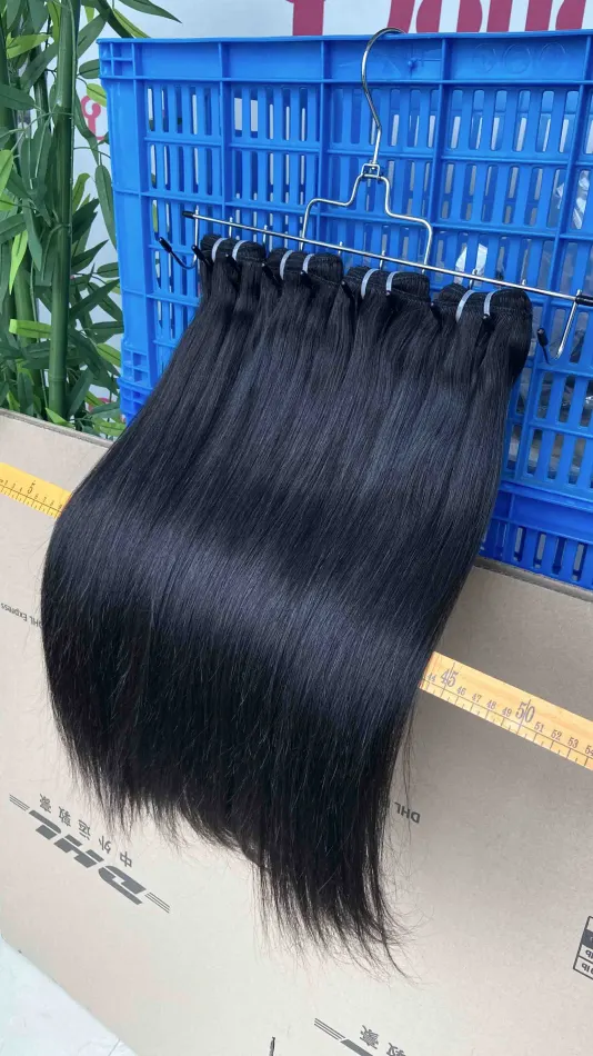 Donors Hair Raw Straight 4 Bundles Dale 100% Human Hair Natural Colour