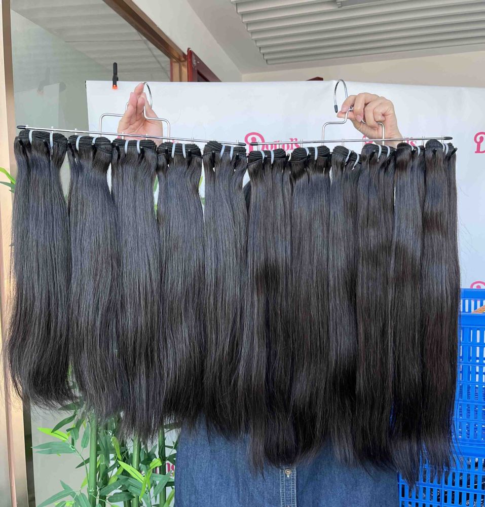 Donors Hair Raw Straight 4 Bundles Dale 100% Human Hair Natural Colour