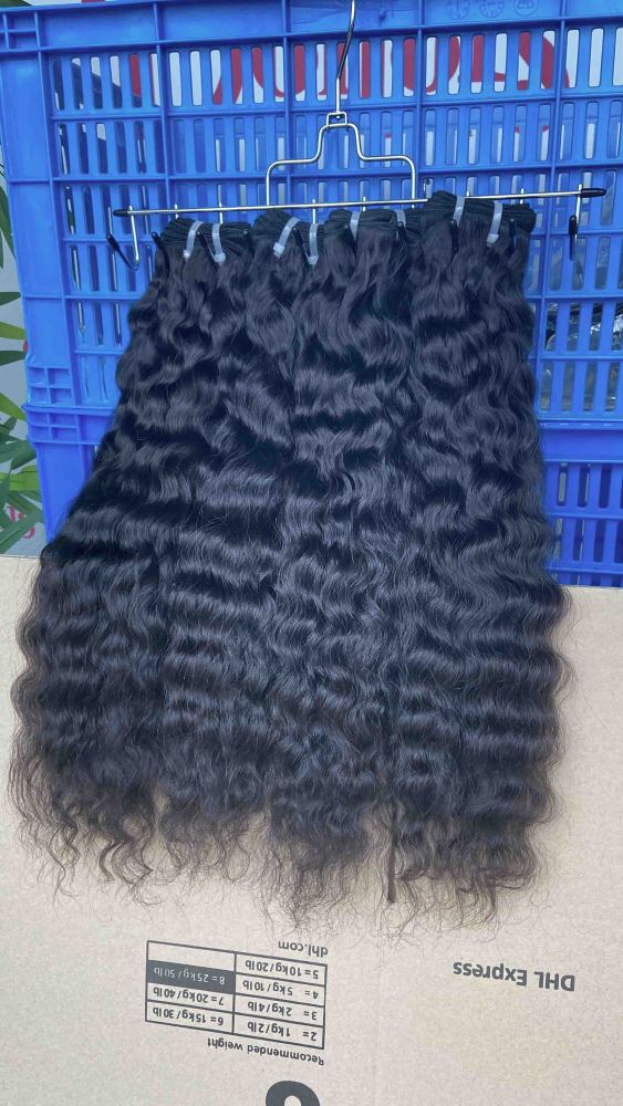 Donors Hair Raw Cambodian Wavy 4 Bundles Dale 100% Human Hair Natural Colour