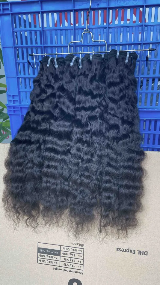 Donors Hair Raw Cambodian Wavy 4 Bundles Dale 100% Human Hair Natural Colour