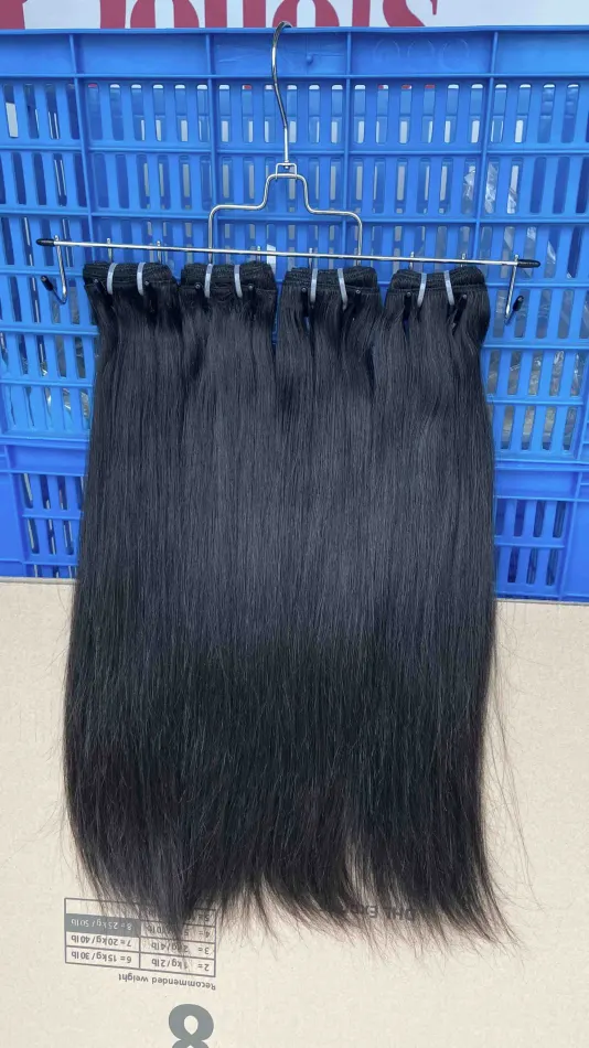 Donors Hair Raw Straight 4 Bundles Dale 100% Human Hair Natural Colour