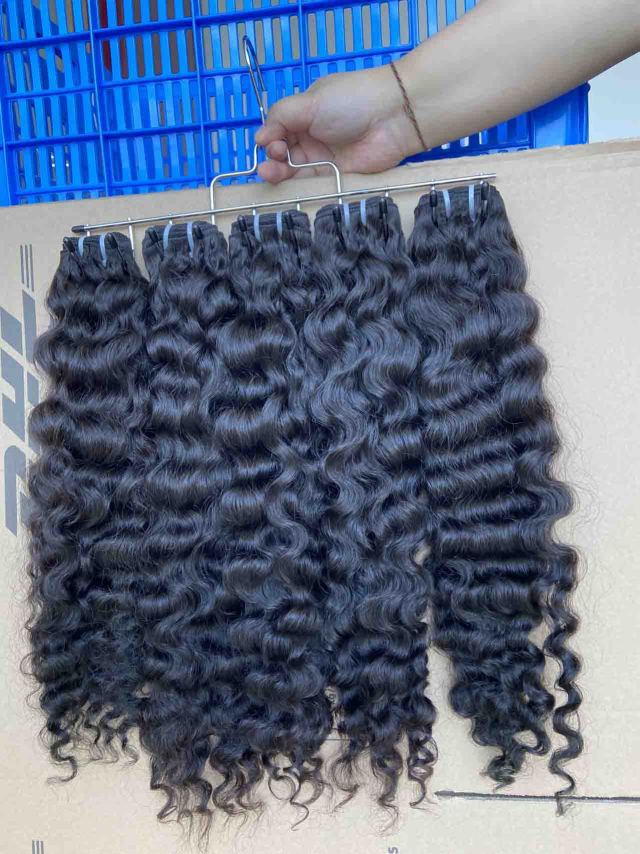 Donors Hair Raw Burmese Curly 3 Bundles with & 4x4 HD Lace Closure