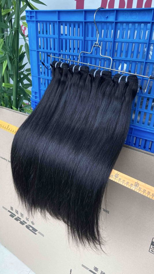 Donors 3 Bundles Afforable Straight Raw Hair with & 4x4 Transparent Lace Closure