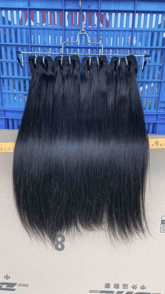 Donors 3 Bundles Afforable Straight Raw Hair with & 4x4 Transparent Lace Closure