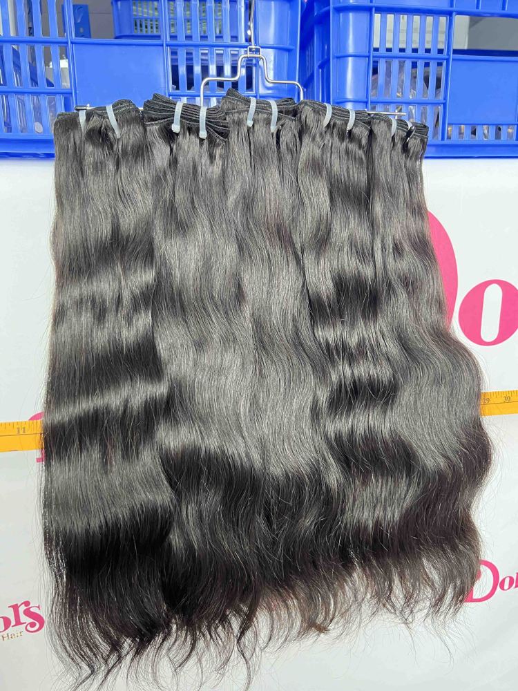 Donors Hair Raw Indian Wavy 3 Bundles with &  13x4 Transparent Lace Frontal