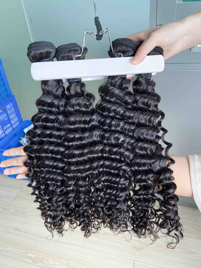 Donors Hair Deep Wave 4 Bundles High Quality Mink Hair Extensions