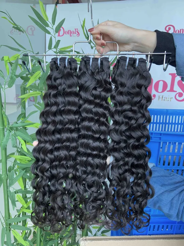 Donor Hairs Mink Hair A Italian curly Virgin Hair Bundles
