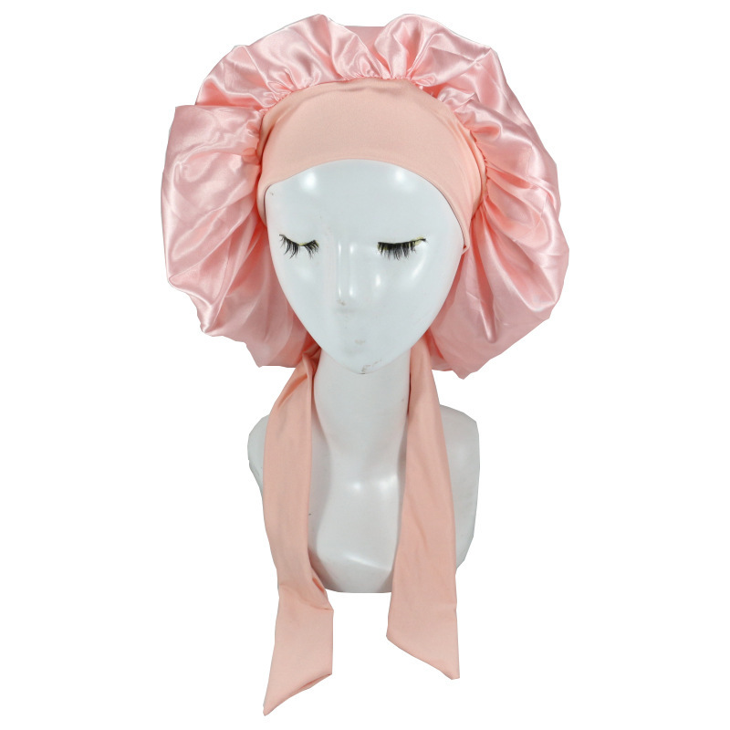 Bonnet Hair Kit Cotton Silk Plain Floral Striped Polka Dot