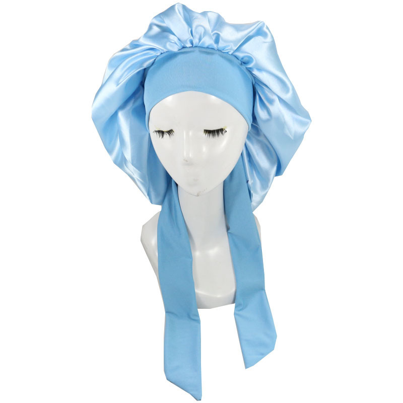 Bonnet Hair Kit Cotton Silk Plain Floral Striped Polka Dot