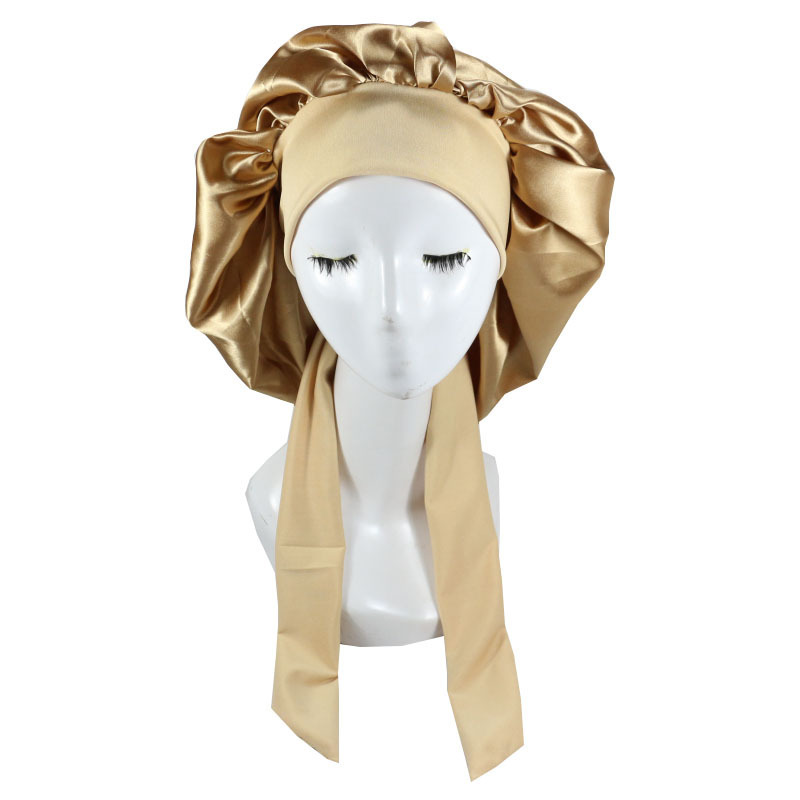 Bonnet Hair Kit Cotton Silk Plain Floral Striped Polka Dot