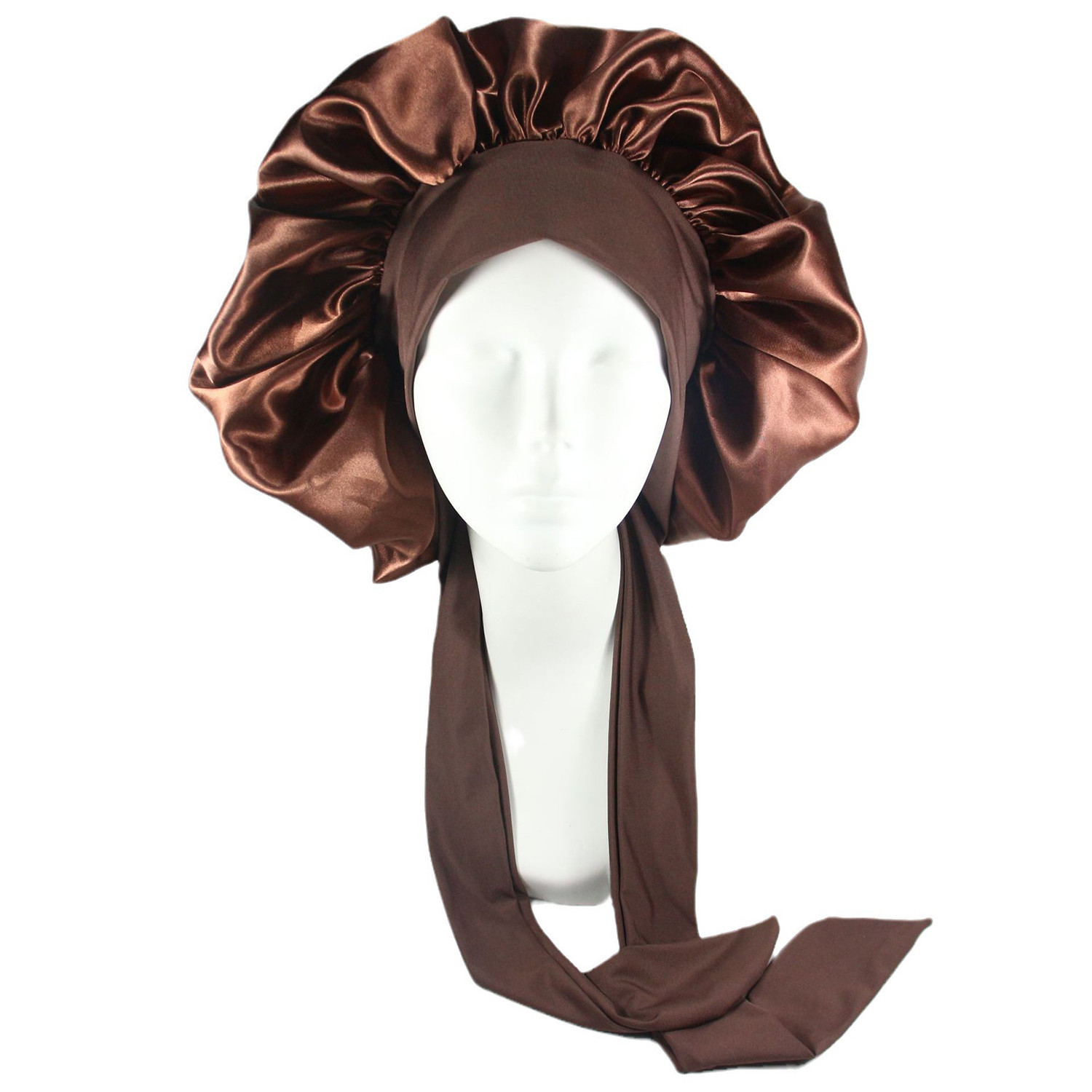 Bonnet Hair Kit Cotton Silk Plain Floral Striped Polka Dot
