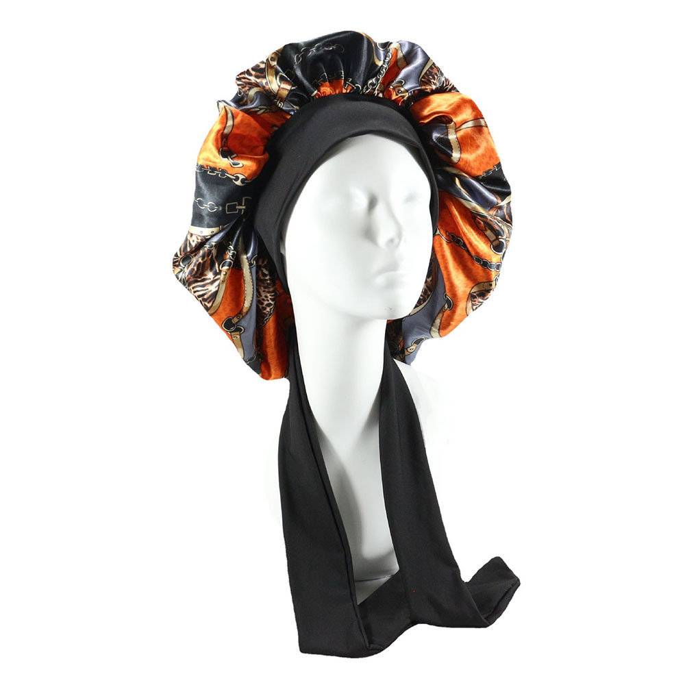 Bonnet Hair Kit Cotton Silk Plain Floral Striped Polka Dot