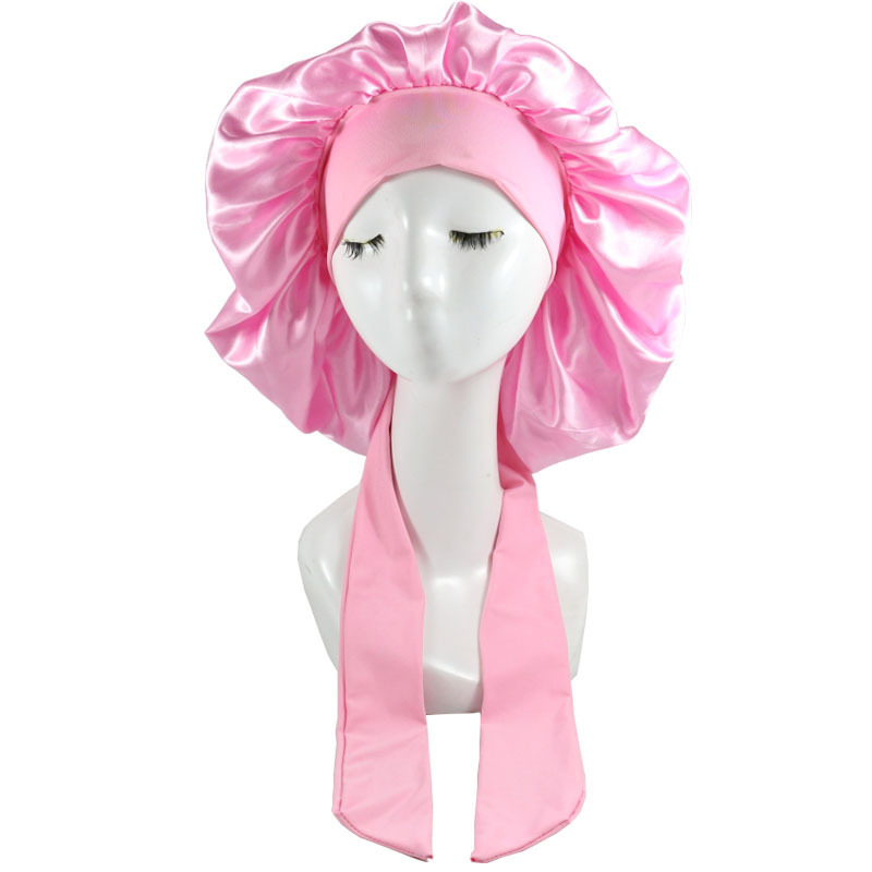 Bonnet Hair Kit Cotton Silk Plain Floral Striped Polka Dot