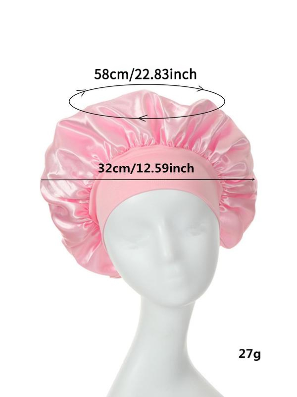 Women's2024 Trendy Minimalist Silk Bonnet for Sleeping, Soft Elastic Wide Edge Hair Protection Satin Hangover Head Cap for Daily Life,Sleeping Fitted Hat for Women