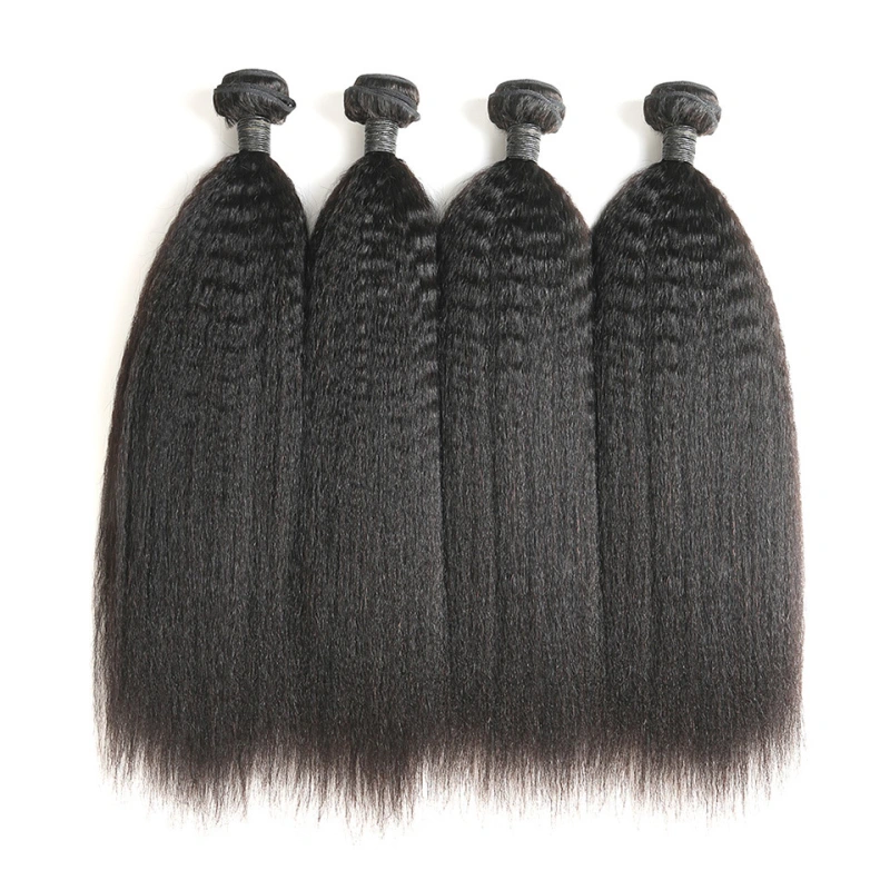 Donors Hair Natural colour Mink Kinky Straight Bundle Hair 100% Human Hair 