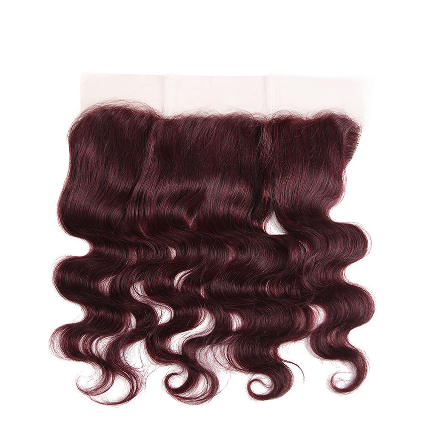 DonorsHair Colour Hair Body Wave Transparent Lace 13*4 Closure Hair 100%human hair