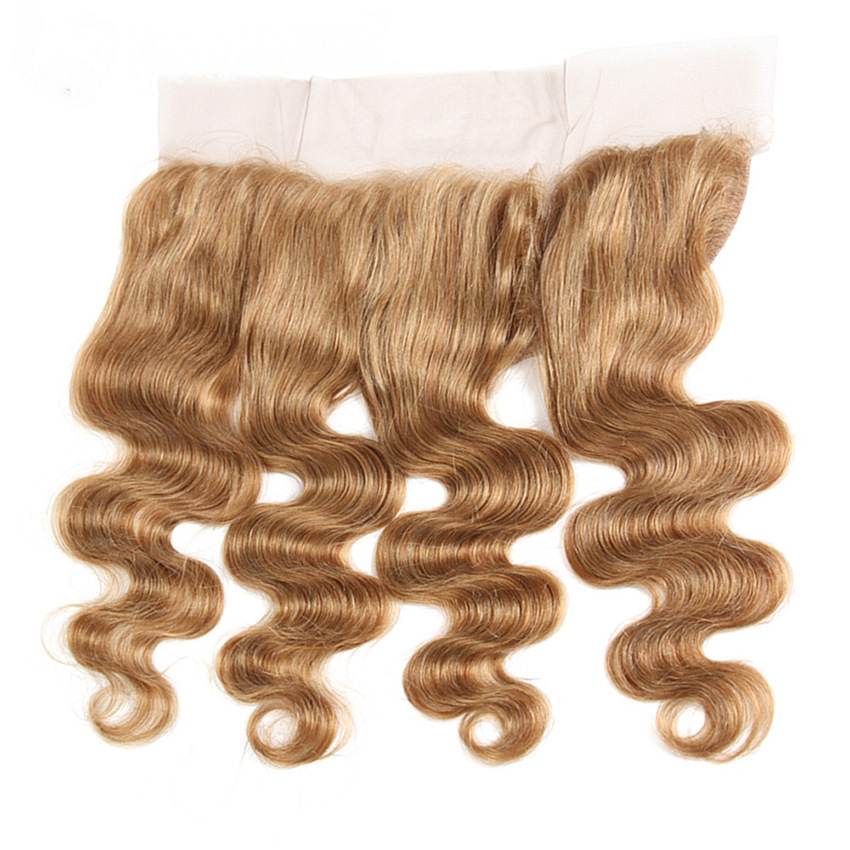 DonorsHair Colour Hair Body Wave Transparent Lace 13*4 Closure Hair 100%human hair