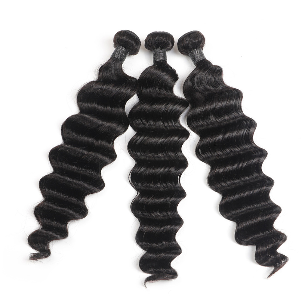 Donors Hair Natural colour Mink Loose Deep Bundle Hair 100% Human Hair 