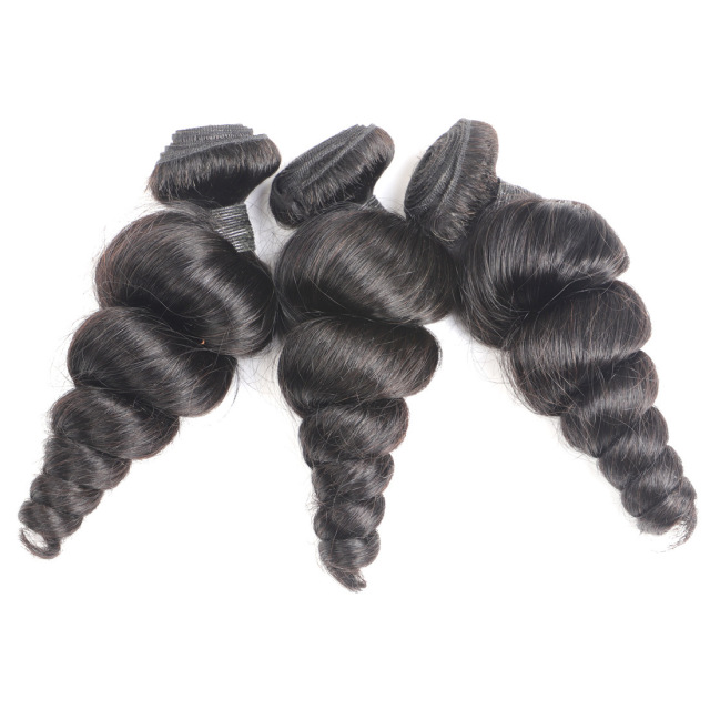 Donors Hair Natural colour Mink Loose Wave Bundle Hair 100% Human Hair 