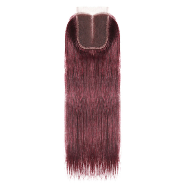 DonorsHair Colour Hair Straight Transparent Lace 4*4 Closure Hair 100%human hair