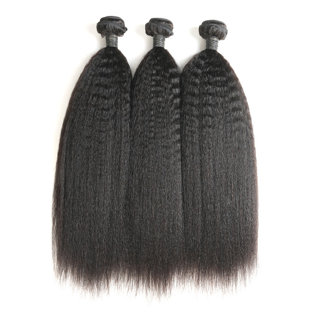 Donors Hair Natural colour Mink Kinky Straight Bundle Hair 100% Human Hair 