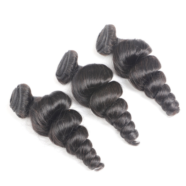 Donors Hair Natural colour Mink Loose Wave Bundle Hair 100% Human Hair 