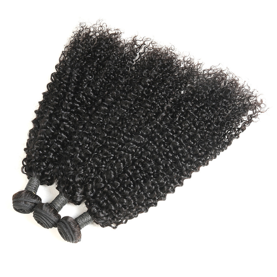 Donors Hair Natural colour Mink Jerry Curly Bundle Hair 100% Human Hair 