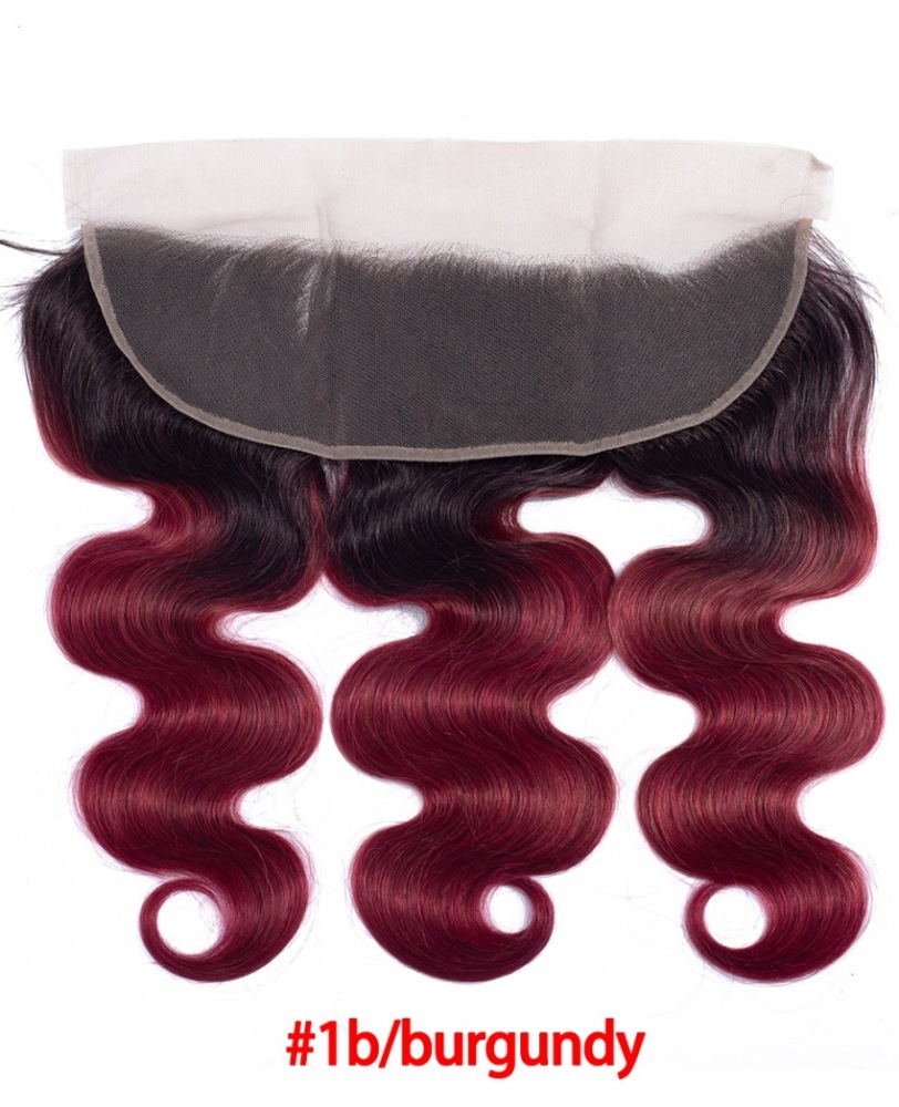 DonorsHair Colour Hair Body Wave Transparent Lace 13*4 Closure Hair 100%human hair