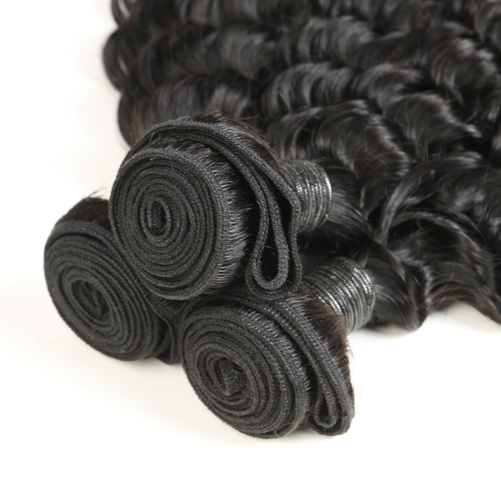Donors Hair Natural colour Mink Deep Wave Bundle Hair 100% Human Hair 