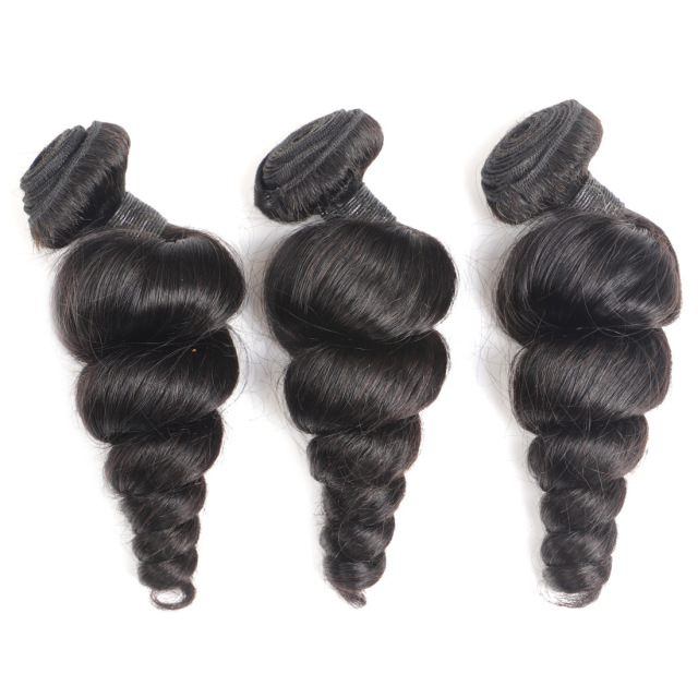 Donors Hair Natural colour Mink Loose Wave Bundle Hair 100% Human Hair 