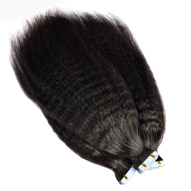 Donors Hair 16"-30" Tape in Black Hair Extensions Human Hair, Remy Tape in Hair Extensions Tape in Human Hair 50g 20pcs