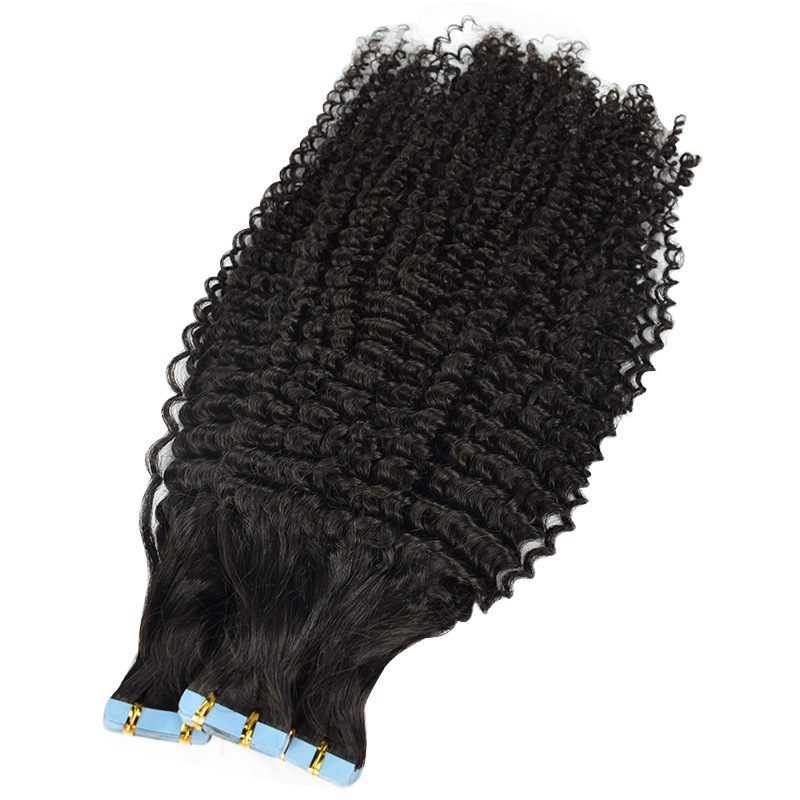 Donors Hair 16"-30" Tape in Black Hair Extensions Human Hair, Remy Tape in Hair Extensions Tape in Human Hair 50g 20pcs
