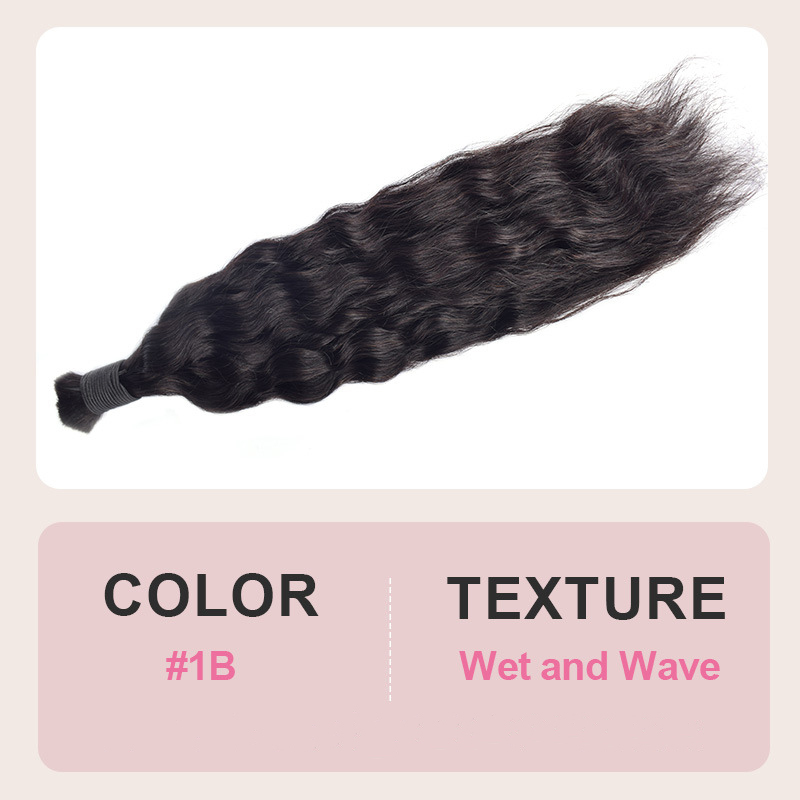DonorsHair 100% Human Hair Natural All Textures Bulk Hair For Braiding Bundles No Weft Braiding Hair Extension