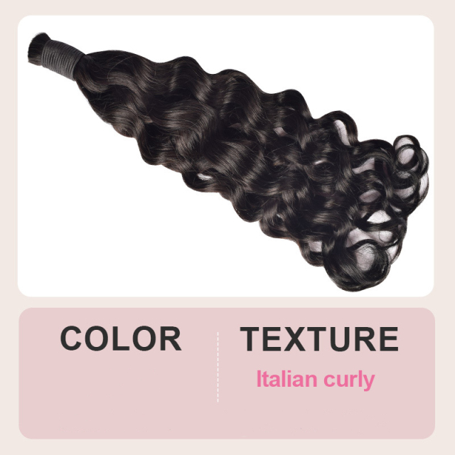 DonorsHair 100% Human Hair Natural All Textures Bulk Hair For Braiding Bundles No Weft Braiding Hair Extension