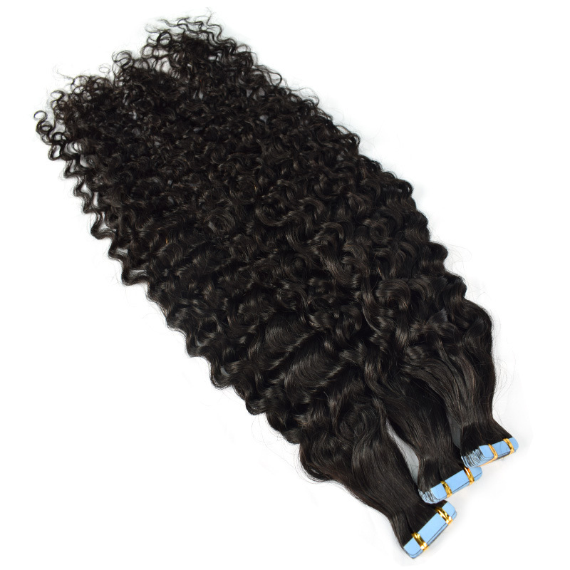 Donors Hair 16"-30" Tape in Black Hair Extensions Human Hair, Remy Tape in Hair Extensions Tape in Human Hair 50g 20pcs