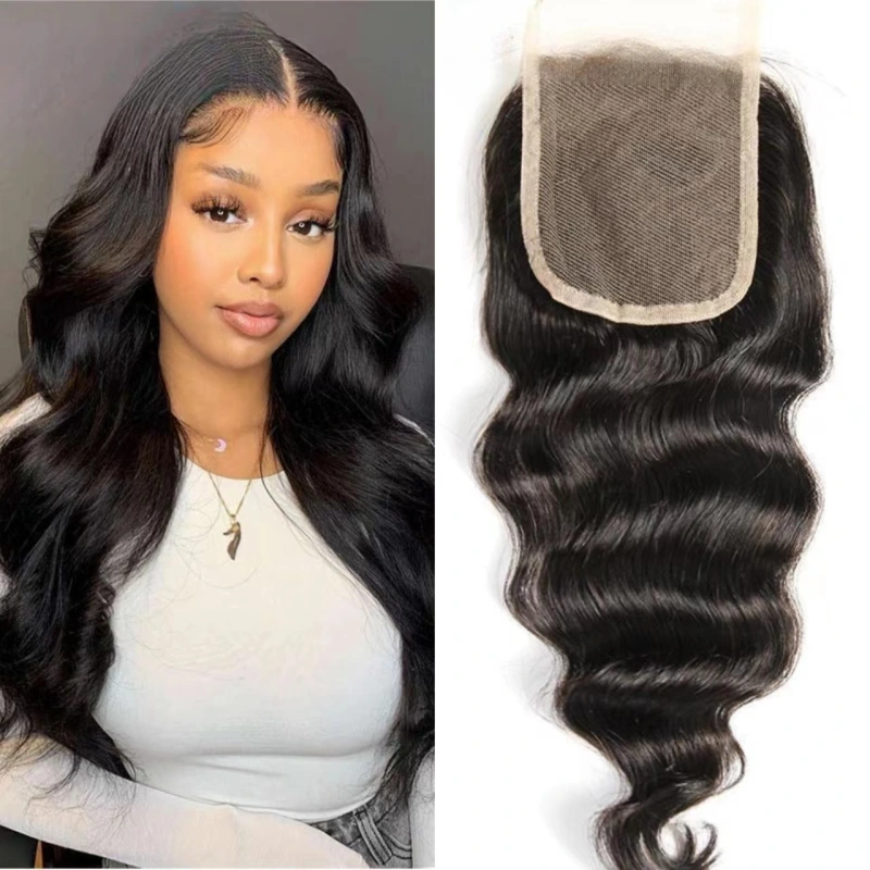 Donors Hair Mink Loose Wave 5x5 Transparent Lace Closure 100% Human Hair